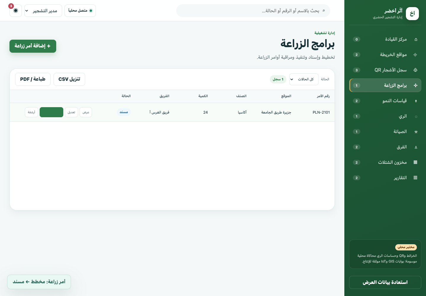 أَثَر أخضر